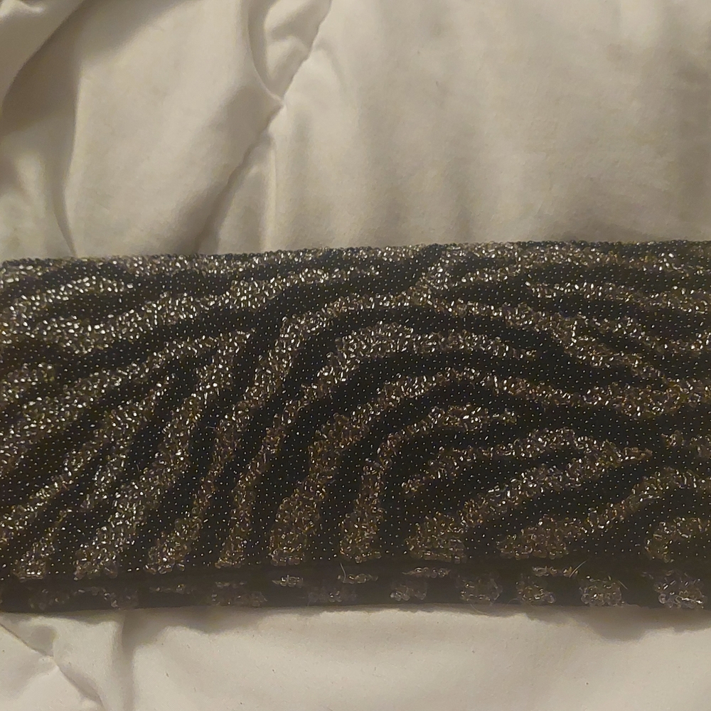 Elegant Black and Silver Clutch